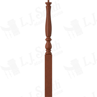 L.J. Smith 3-1/4" Short Utility Newel · LJF-3910-BRZC — stair parts selection with LeviArs Design & Remodeling