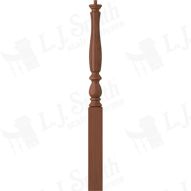 L.J. Smith 3-1/4" Short Utility Newel · LJF-3910-C — stair parts selection with LeviArs Design & Remodeling