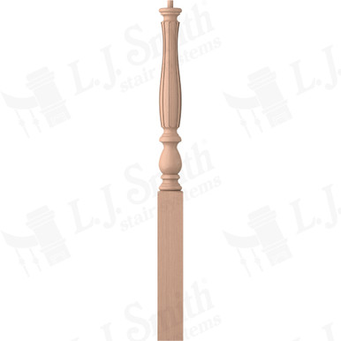 L.J. Smith 3-1/4" Short Utility Newel · LJF-3910-HM — stair parts selection with LeviArs Design & Remodeling