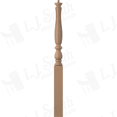 L.J. Smith 3-1/4" Short Utility Newel · LJF-3910-P — stair parts selection with LeviArs Design & Remodeling