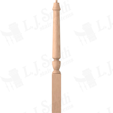 L.J. Smith 3-1/4" Short Utility Newel · LJP-3010-H — stair parts selection with LeviArs Design & Remodeling