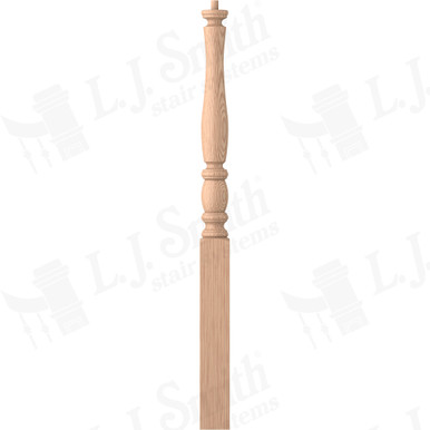 L.J. Smith 3-1/4" Short Utility Newel · LJP-3210-H — stair parts selection with LeviArs Design & Remodeling
