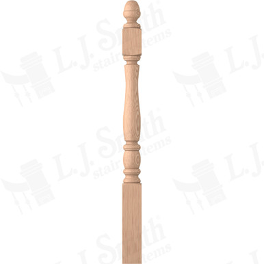 L.J. Smith 3-1/4" Short Utility Newel · LJP-3340-H — stair parts selection with LeviArs Design & Remodeling
