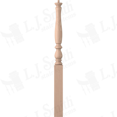 L.J. Smith 3-1/4" Short Utility Newel · LJP-3910-B — stair parts selection with LeviArs Design & Remodeling