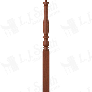 L.J. Smith 3-1/4" Short Utility Newel · LJP-3910-BRZC — stair parts selection with LeviArs Design & Remodeling