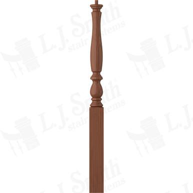 L.J. Smith 3-1/4" Short Utility Newel · LJP-3910-C — stair parts selection with LeviArs Design & Remodeling