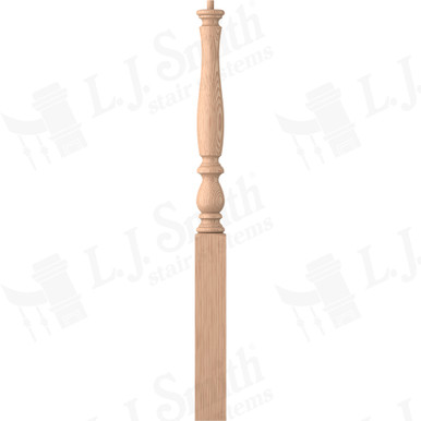 L.J. Smith 3-1/4" Short Utility Newel · LJP-3910-H — stair parts selection with LeviArs Design & Remodeling