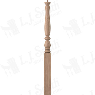 L.J. Smith 3-1/4" Short Utility Newel · LJP-3910-HK — stair parts selection with LeviArs Design & Remodeling