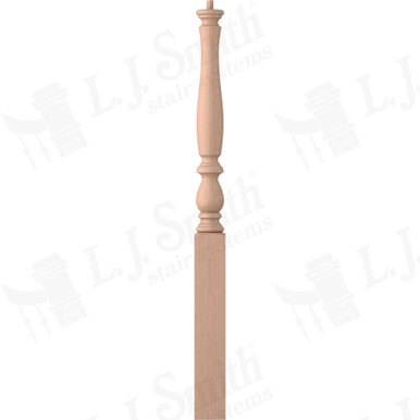 L.J. Smith 3-1/4" Short Utility Newel · LJP-3910-HM — stair parts selection with LeviArs Design & Remodeling
