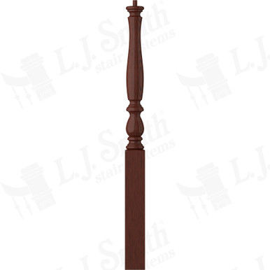 L.J. Smith 3-1/4" Short Utility Newel · LJP-3910-MH — stair parts selection with LeviArs Design & Remodeling