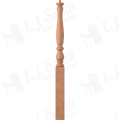 L.J. Smith 3-1/4" Short Utility Newel · LJP-3910-O — stair parts selection with LeviArs Design & Remodeling