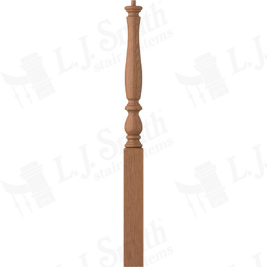 L.J. Smith 3-1/4" Short Utility Newel · LJP-3910-WO — stair parts selection with LeviArs Design & Remodeling