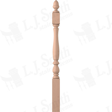 L.J. Smith 3-1/4" Short Utility Newel · LJP-3940-HM — stair parts selection with LeviArs Design & Remodeling