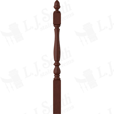 L.J. Smith 3-1/4" Short Utility Newel · LJP-3940-MH — stair parts selection with LeviArs Design & Remodeling