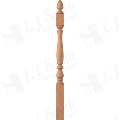 L.J. Smith 3-1/4" Short Utility Newel · LJP-3940-O — stair parts selection with LeviArs Design & Remodeling