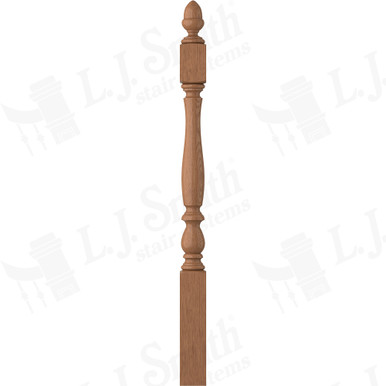 L.J. Smith 3-1/4" Short Utility Newel · LJP-3940-WO — stair parts selection with LeviArs Design & Remodeling
