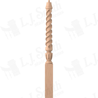 L.J. Smith 3-1/4" Short Utility Newel · LJT-3010-H — stair parts selection with LeviArs Design & Remodeling