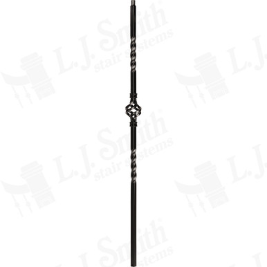 L.J. Smith 3/4" Hollow Iron Baluster · LIH-MG1BASK44-LSB — stair parts selection with LeviArs Design & Remodeling