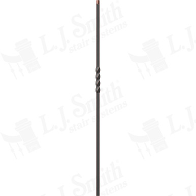 L.J. Smith 3/4" Hollow Iron Baluster · LIH-MG1TW44-ORC — stair parts selection with LeviArs Design & Remodeling