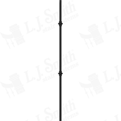L.J. Smith 3/4" Hollow Iron Baluster · LIH-MG2KNUC44-MB — stair parts selection with LeviArs Design & Remodeling