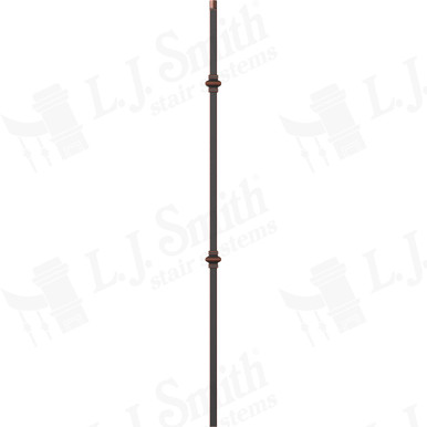 L.J. Smith 3/4" Hollow Iron Baluster · LIH-MG2KNUC44-ORC — stair parts selection with LeviArs Design & Remodeling