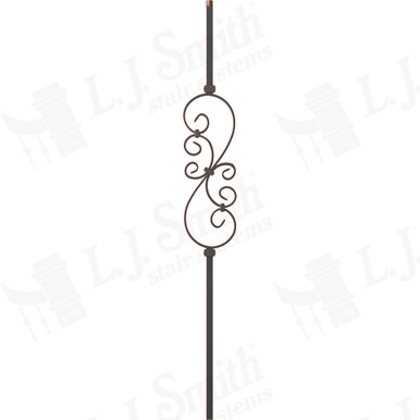 L.J. Smith 3/4" Hollow Iron Baluster · LIH-MG50144-ORC — stair parts selection with LeviArs Design & Remodeling