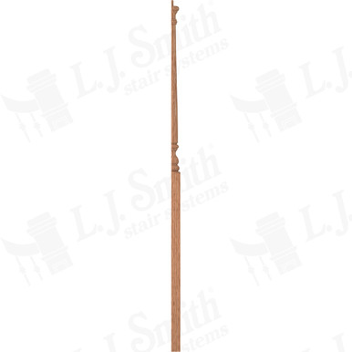 L.J. Smith 3" Half Intermediate Landing Newel · LJ-4015 1/2-O — stair parts selection with LeviArs Design & Remodeling