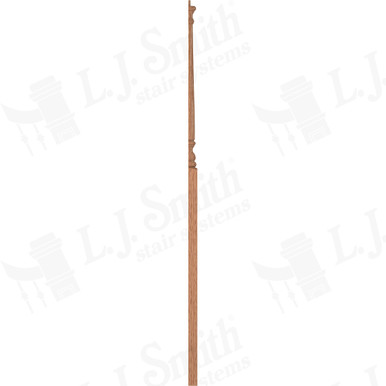 L.J. Smith 3" Half Intermediate Landing Newel · LJ-4017 1/2-O — stair parts selection with LeviArs Design & Remodeling