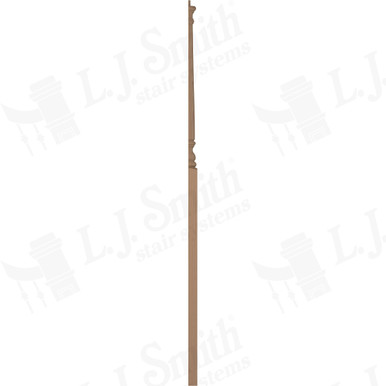 L.J. Smith 3" Half Intermediate Landing Newel · LJ-4017 1/2-P — stair parts selection with LeviArs Design & Remodeling
