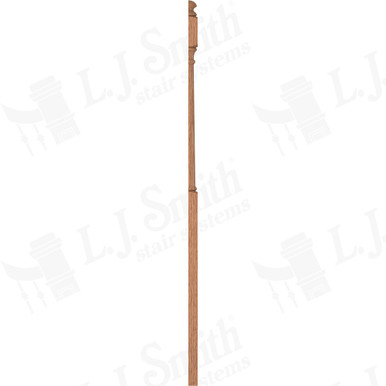 L.J. Smith 3" Half Intermediate Landing Newel · LJ-4053 1/2-O — stair parts selection with LeviArs Design & Remodeling