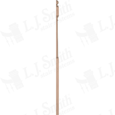 L.J. Smith 3" Half Intermediate Landing Newel · LJ-4053BT 1/2-B — stair parts selection with LeviArs Design & Remodeling