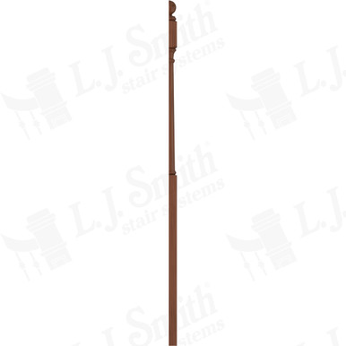 L.J. Smith 3" Half Intermediate Landing Newel · LJ-4053BT 1/2-C — stair parts selection with LeviArs Design & Remodeling