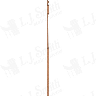 L.J. Smith 3" Half Intermediate Landing Newel · LJ-4053BT 1/2-O — stair parts selection with LeviArs Design & Remodeling