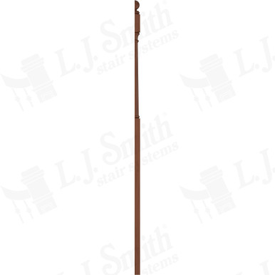 L.J. Smith 3" Half Intermediate Landing Newel · LJ-4055BT 1/2-C — stair parts selection with LeviArs Design & Remodeling