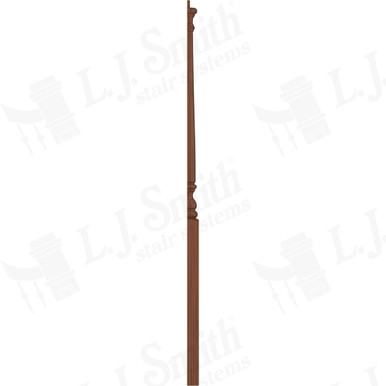 L.J. Smith 3" Half Long Utility Newel · LJ-4014 1/2-C — stair parts selection with LeviArs Design & Remodeling