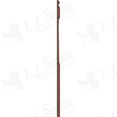 L.J. Smith 3" Half Long Utility Newel · LJ-4042BT 1/2-C — stair parts selection with LeviArs Design & Remodeling