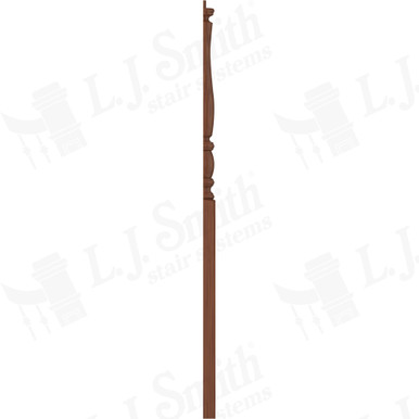 L.J. Smith 3" Half Long Utility Newel · LJP-3214 1/2-C — stair parts selection with LeviArs Design & Remodeling