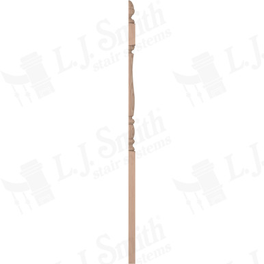 L.J. Smith 3" Half Long Utility Newel · LJP-3242 1/2-B — stair parts selection with LeviArs Design & Remodeling