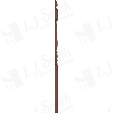 L.J. Smith 3" Half Long Utility Newel · LJP-3242 1/2-C — stair parts selection with LeviArs Design & Remodeling