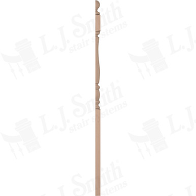 L.J. Smith 3" Half Long Utility Newel · LJP-3242BT 1/2-M — stair parts selection with LeviArs Design & Remodeling