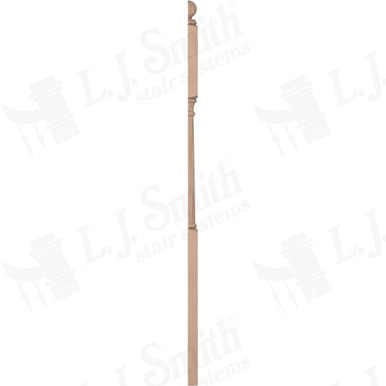 L.J. Smith 3" Half Second Floor Landing Newel · LJ-4045BT 1/2-B — stair parts selection with LeviArs Design & Remodeling