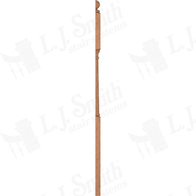 L.J. Smith 3" Half Second Floor Landing Newel · LJ-4045BT 1/2-O — stair parts selection with LeviArs Design & Remodeling