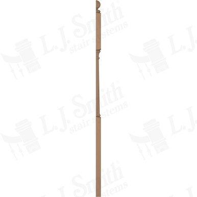 L.J. Smith 3" Half Second Floor Landing Newel · LJ-4045BT 1/2-P — stair parts selection with LeviArs Design & Remodeling