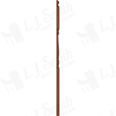 L.J. Smith 3" Half Second Floor Landing Newel · LJ-4603 1/2-C — stair parts selection with LeviArs Design & Remodeling
