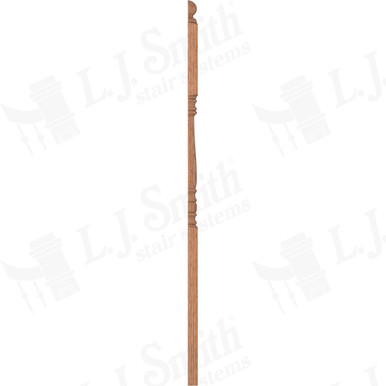 L.J. Smith 3" Half Second Floor Landing Newel · LJ-4603 1/2-O — stair parts selection with LeviArs Design & Remodeling