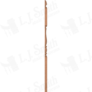 L.J. Smith 3" Half Second Floor Landing Newel · LJF-3245 1/2-O — stair parts selection with LeviArs Design & Remodeling