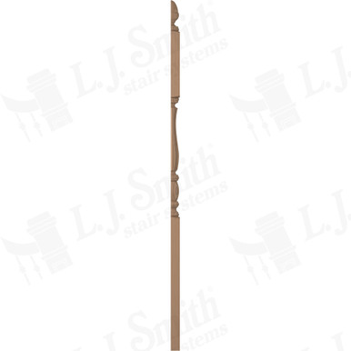 L.J. Smith 3" Half Second Floor Landing Newel · LJF-3245 1/2-P — stair parts selection with LeviArs Design & Remodeling