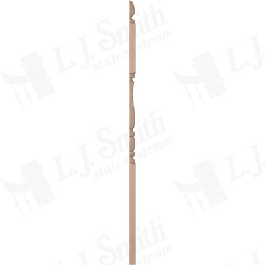L.J. Smith 3" Half Second Floor Landing Newel · LJP-3245 1/2-M — stair parts selection with LeviArs Design & Remodeling