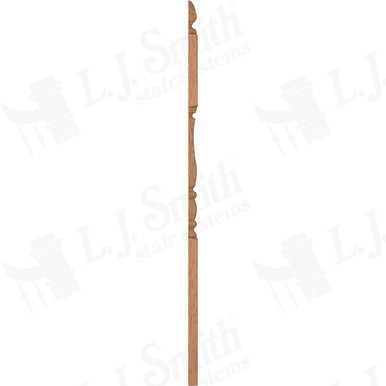 L.J. Smith 3" Half Second Floor Landing Newel · LJP-3245 1/2-O — stair parts selection with LeviArs Design & Remodeling