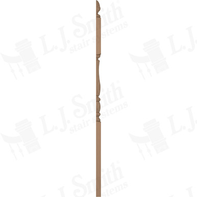 L.J. Smith 3" Half Second Floor Landing Newel · LJP-3245 1/2-P — stair parts selection with LeviArs Design & Remodeling